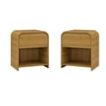 thumbnail image 1 of (2 pack) Better Homes & Gardens Juliet Nightstand with USB, Light Honey Finish, 1 of 10