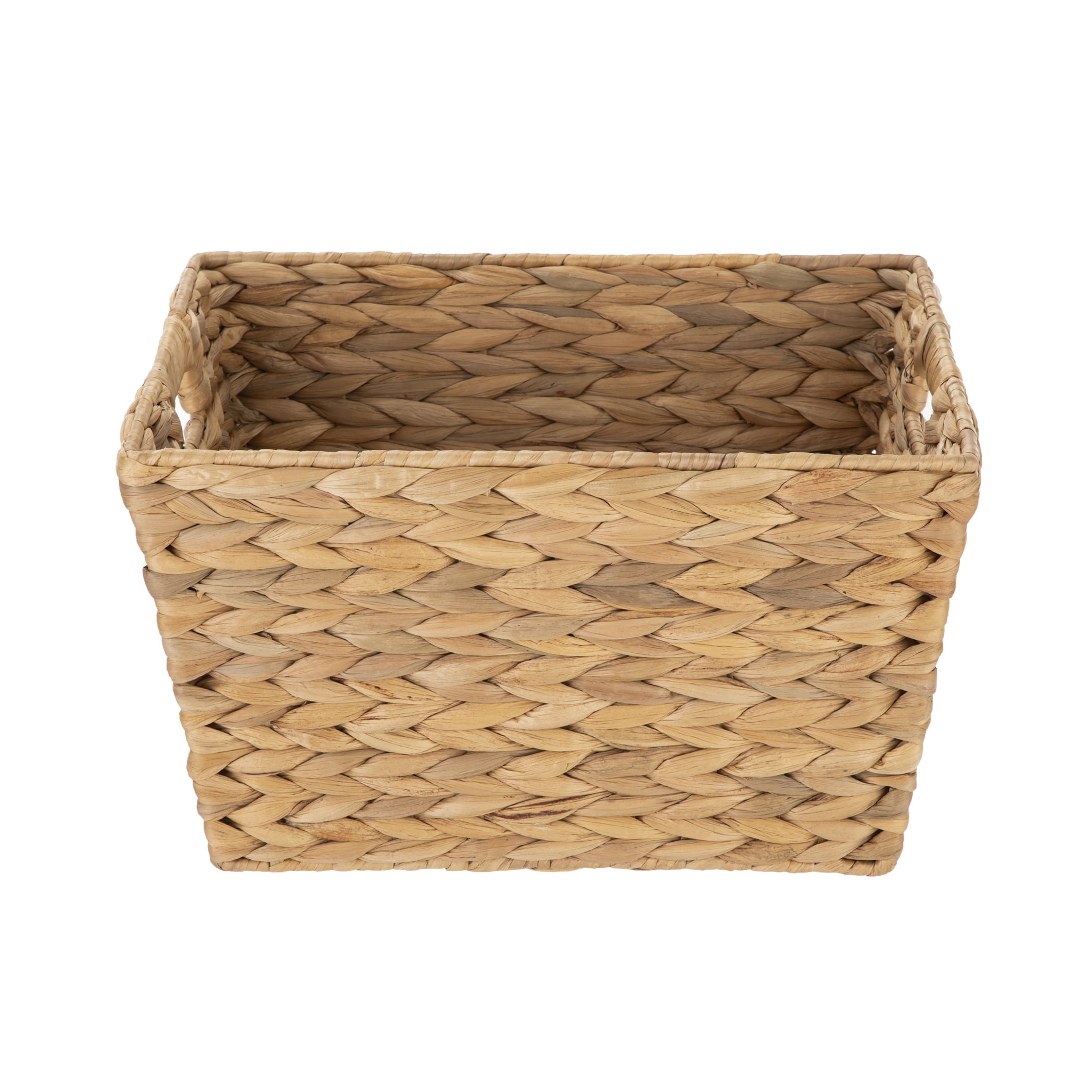 (2 pack) Better Homes & Gardens Large Hyacinth Storage Basket with Handles