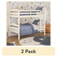 thumbnail image 1 of (2 pack) Better Homes & Gardens Leighton Solid Wood Twin-over-Twin Convertible Bunk Bed, Vanilla, 1 of 19