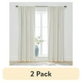 thumbnail image 1 of (2 pack) Better Homes & Gardens Linen Blend Curtain, Single Panel, Vanilla Dream, 50" W x 84" L, 1 of 8