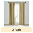 thumbnail image 1 of (2 pack) Better Homes & Gardens Micro Geo Blackout Woven Ladder Single Curtain Panel, 1-Piece, Brownstone, 50" W x 95" L, 1 of 9