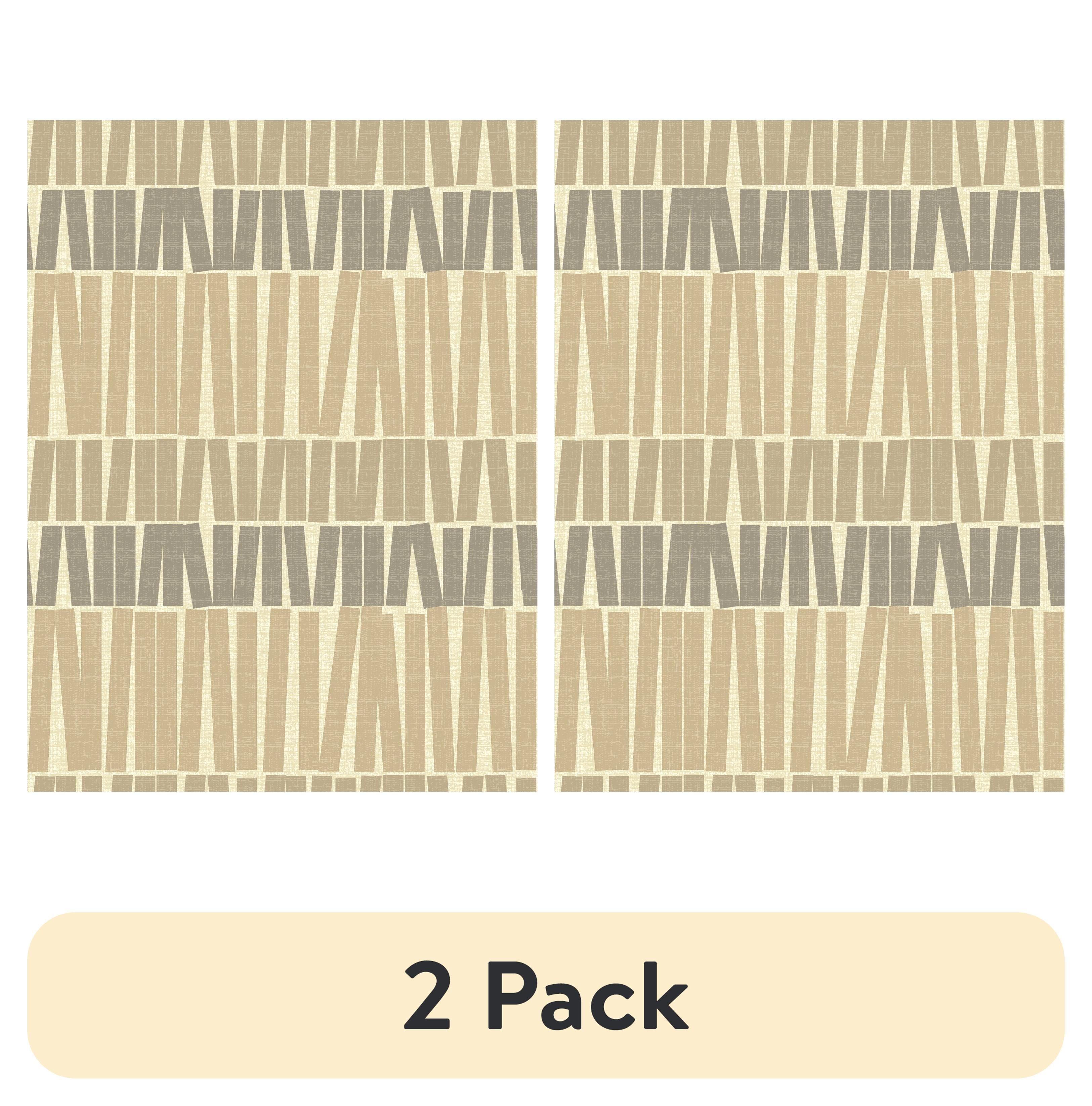 (2 pack) Better Homes & Gardens Neutral Gwen Stripe Peel and Stick