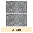 thumbnail interactive-video image 1 of (2 pack) Better Homes & Gardens Polypropylene Gray Jacquard 20" x 34" Indoor Kitchen Rug, 1 of 9