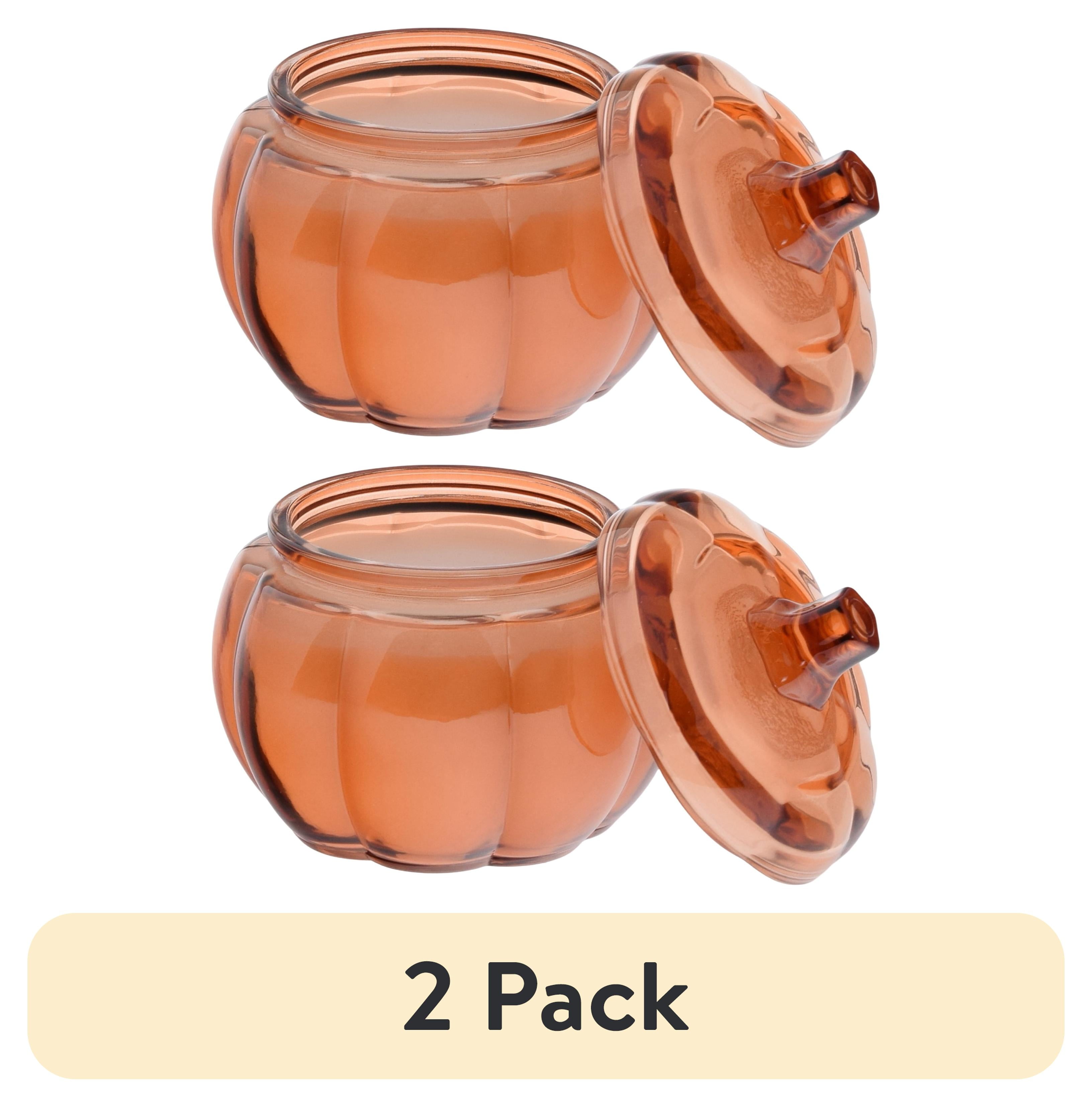 (2 pack) Better Homes & Gardens Pumpkin Snickerdoodle Swirl Scented 2-Wick Pumpkin Jar Candle 13.8oz
