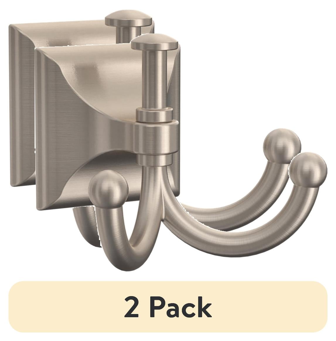 (2 pack) Better Homes & Gardens Satin Nickel Eiffel Hook