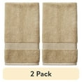 thumbnail interactive-video image 1 of (2 pack) Better Homes & Gardens Signature Soft Solid Cotton Hand Towel, Almond Biscuit, 1 of 15