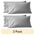 thumbnail image 1 of (2 pack) Better Homes & Gardens Soft Silver Adult Jersey Pillow Cases, Standard/Queen 20"W x 32"L (2 Count), 1 of 6