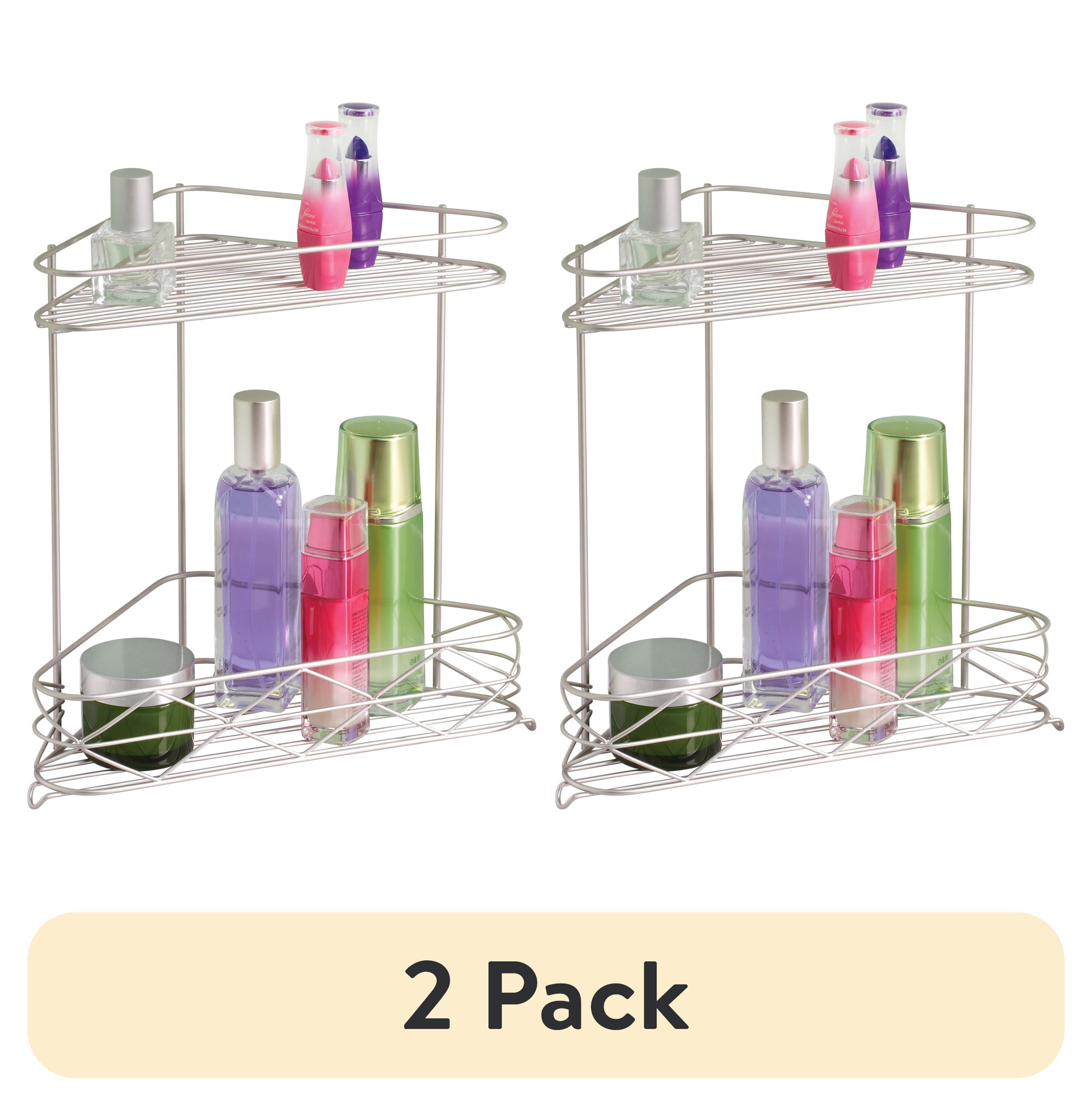 2 pack) Better Homes & Gardens Steel Corner Bathtub Shower Storage