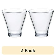 (2 pack) Better Homes & Gardens Stemless Cocktail Glass, Clear