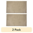 thumbnail interactive-video image 1 of (2 pack) Better Homes & Gardens Ultra Soft Polyester Bath Rug, 20"x34", Almond Biscuit, 1 of 8