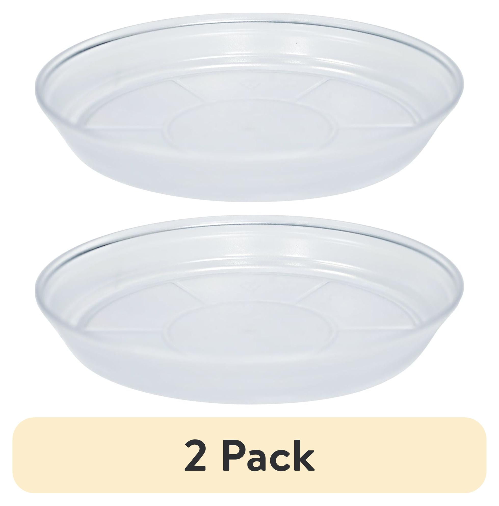(2 pack) Better Homes & Gardens Round Translucent Plant Saucer, 12 in