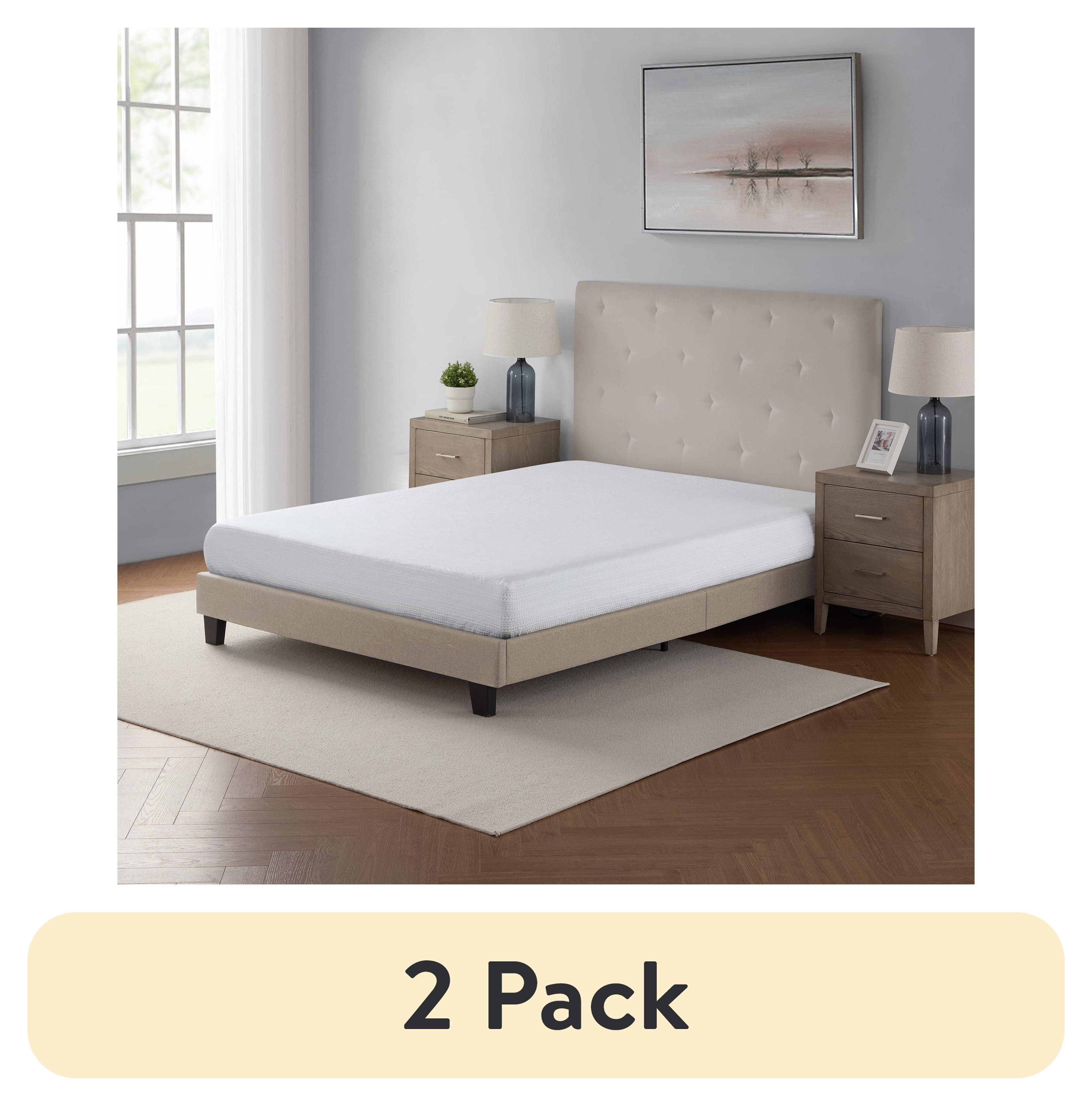 White Waffle Textured King Box Spring Cover