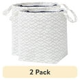 thumbnail image 1 of (2 pack) Better Homes & Gardens White/Black Lattice Drawstring Laundry Tote, 16" x 20", Adult, 1 of 11