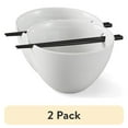 thumbnail image 1 of (2 pack) Better Homes &Gardens White Porcelain Noodle Bowl, 1 of 4