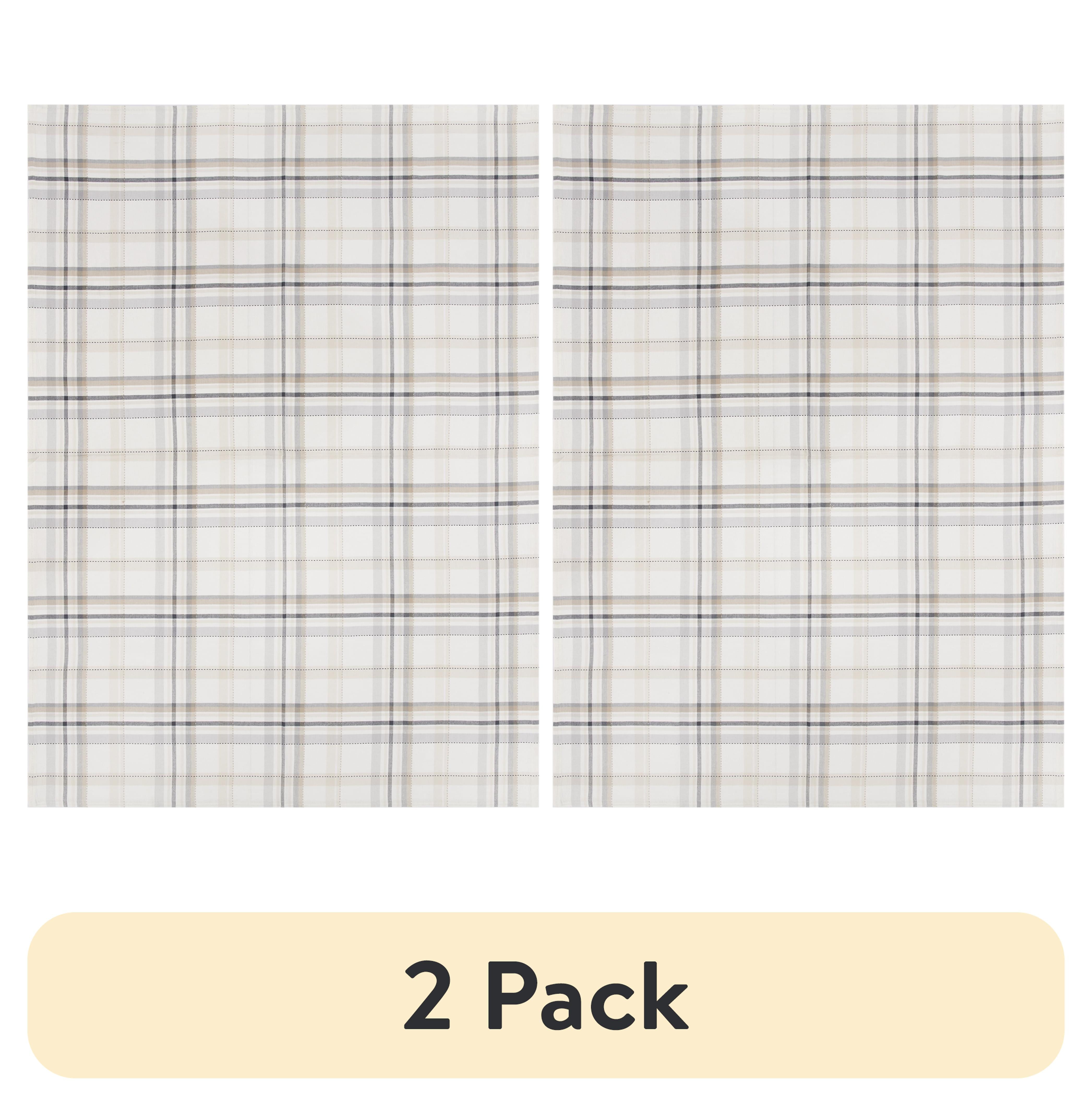 (2 pack) Better Homes & Gardens Woven Monday Plaid Table Cloth - Multi Color - 60" x 84"