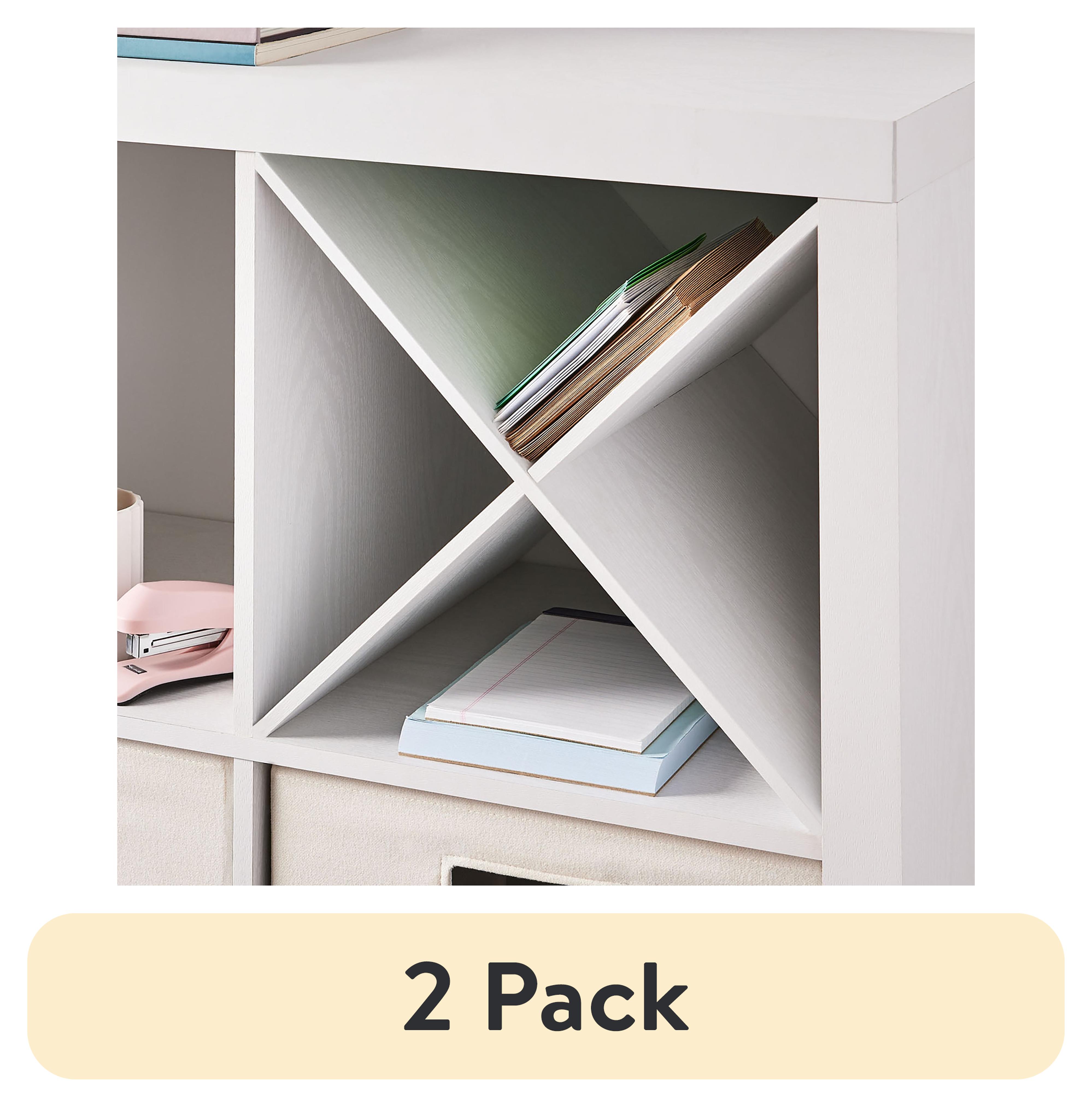 (2 pack) Better Homes & Gardens X Shelf Insert for Cube Organizers ...