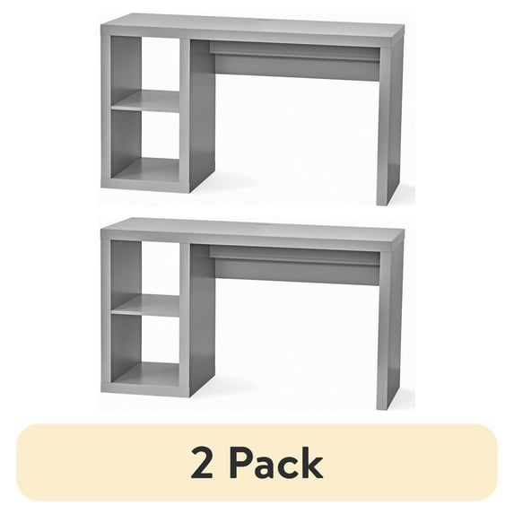 (2 pack) Better Homes and Gardens Cube Storage Organizer Office Desk, Multiple Finishes