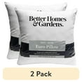 thumbnail image 1 of (2 pack) Better Homes and Gardens Euro Pillow Insert, 26"x26", 1 of 6