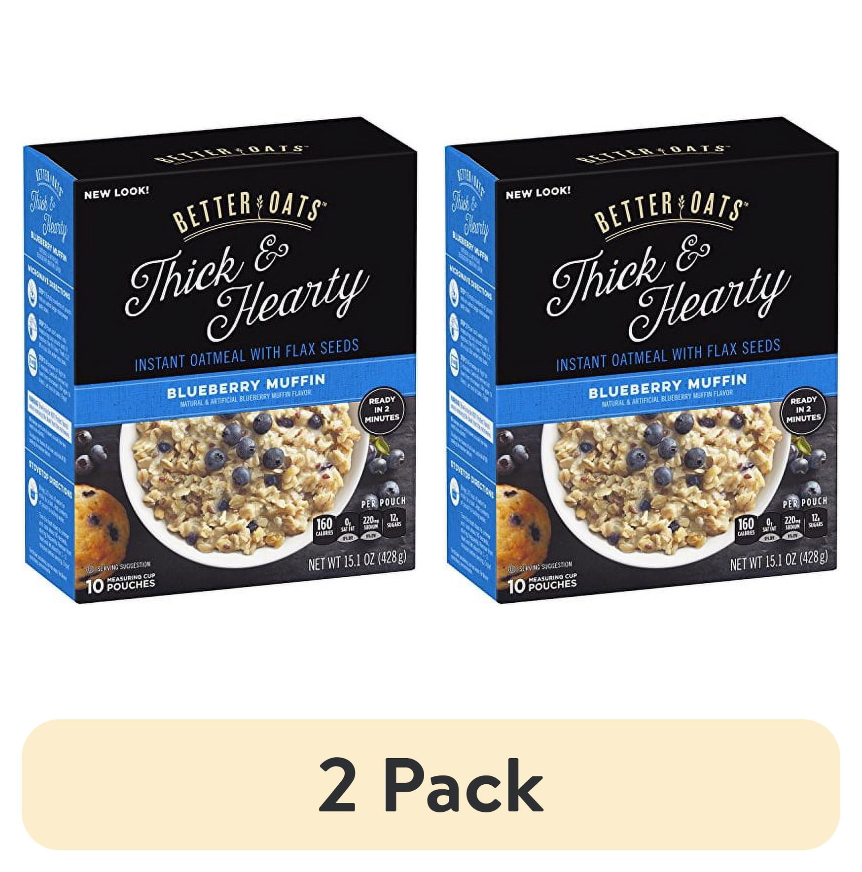 (2 pack) Better Oats Instant Oatmeal with Flax Seeds