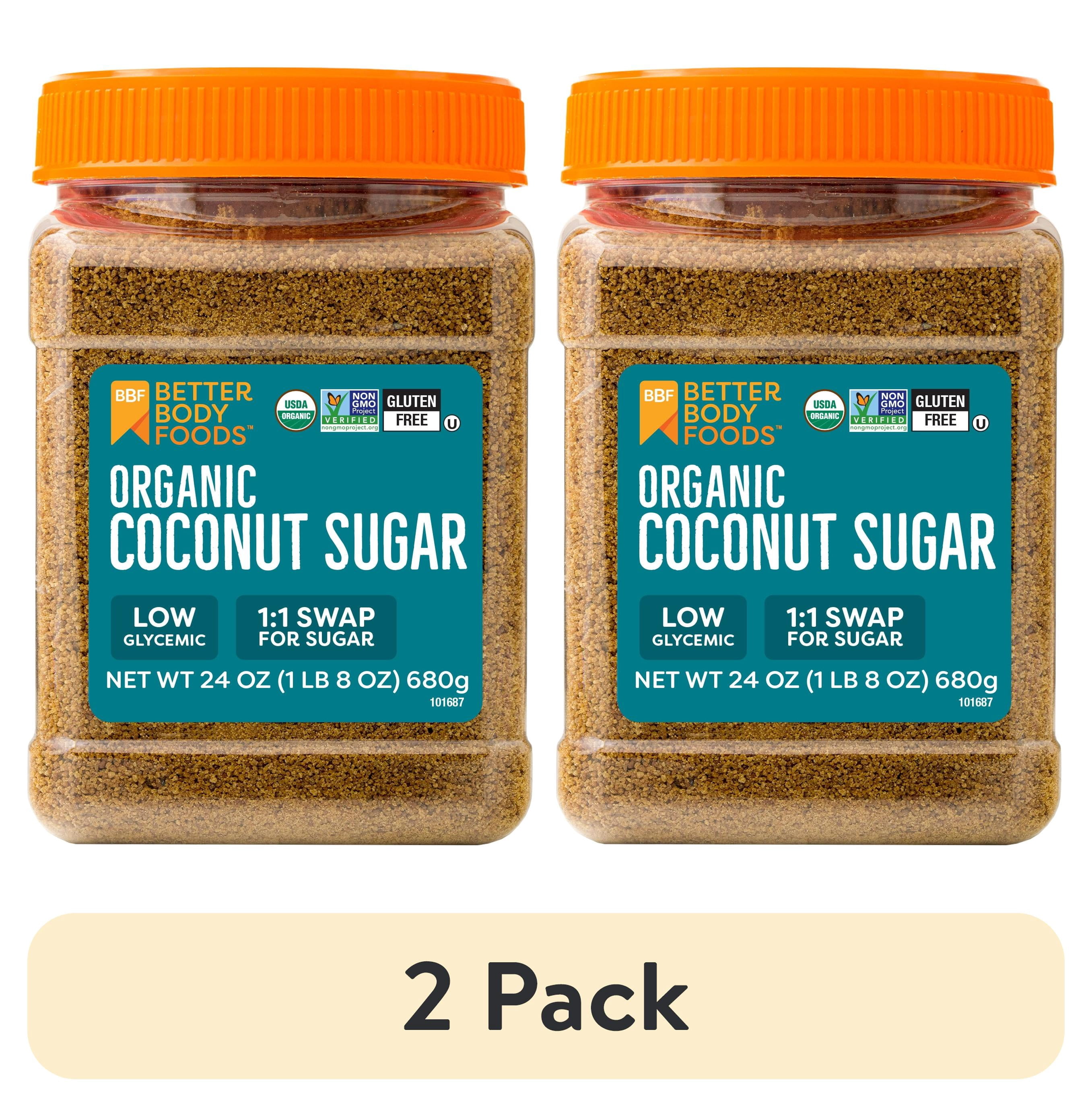 (2 pack) BetterBody Foods Organic Coconut Sugar, 24 oz