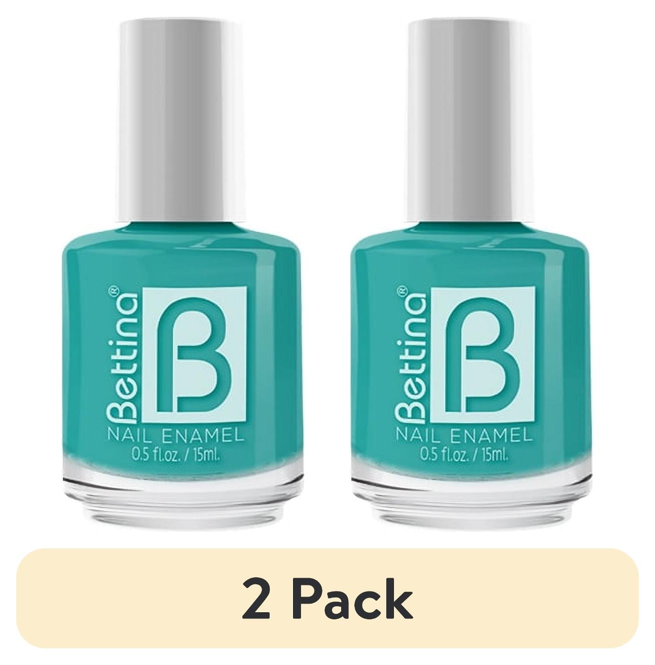 (2 pack) Bettina Salon-Quality Vegan Nail Polish,Courage, 0.5 fl oz Bottle