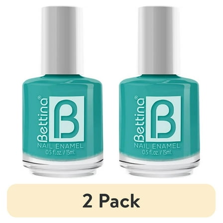 (2 pack) Bettina Salon-Quality Vegan Nail Polish,Courage, 0.5 fl oz Bottle