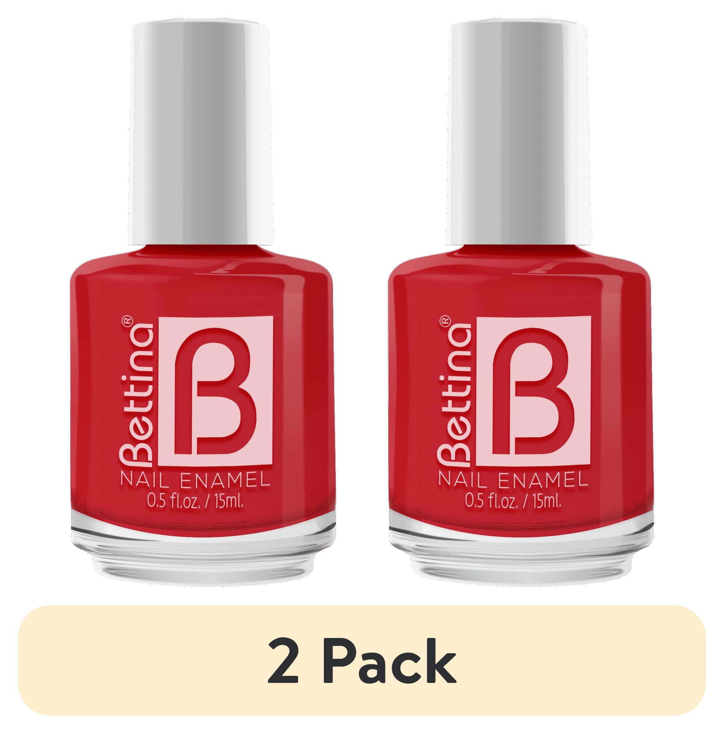(2 pack) Bettina Nail Enamel Red