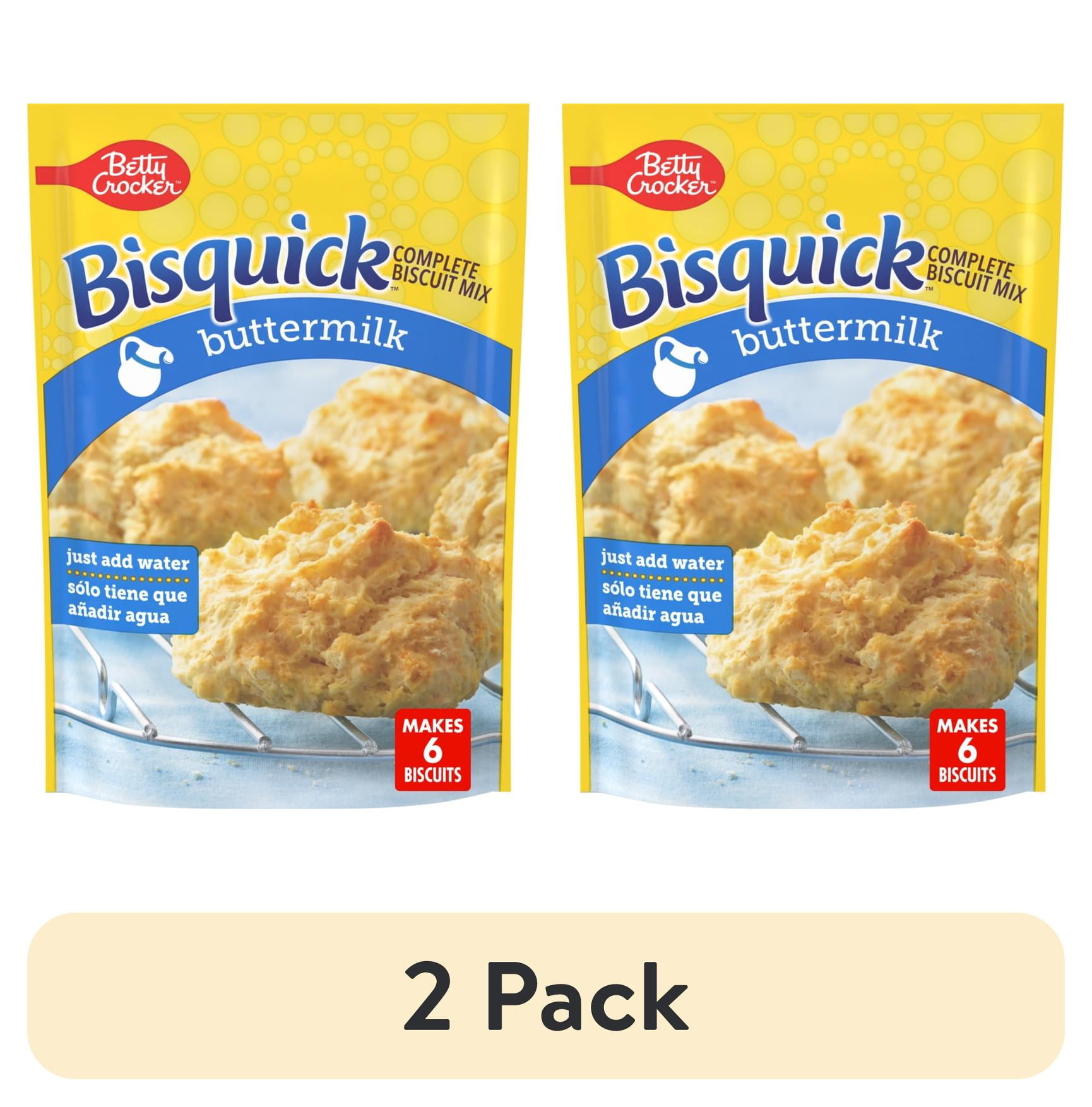 (2 pack) Betty Crocker Bisquick Complete Buttermilk Biscuit Mix, 7.5 oz