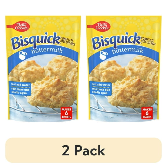 (2 pack) Betty Crocker Bisquick  Complete Buttermilk Biscuit Mix, 7.5 oz
