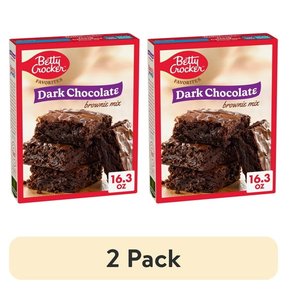 (2 pack) Betty Crocker Favorites Dark Chocolate Brownie Mix, 16.3 oz.