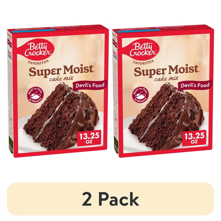 2 pack) Betty Crocker Favorites Super Moist, Devil's Food, Cake