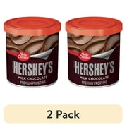 (2 pack) Betty Crocker HERSHEY'S Milk Chocolate Frosting, Gluten Free, 16 oz