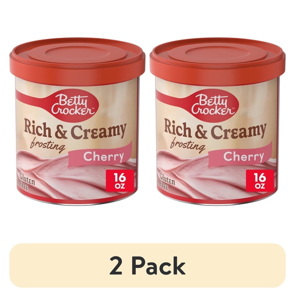 (4 Pack) Betty Crocker Rich and Creamy Cherry Frosting, 16 oz