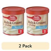 (2 pack) Betty Crocker Rich and Creamy Vanilla Frosting, Gluten Free, 16 oz