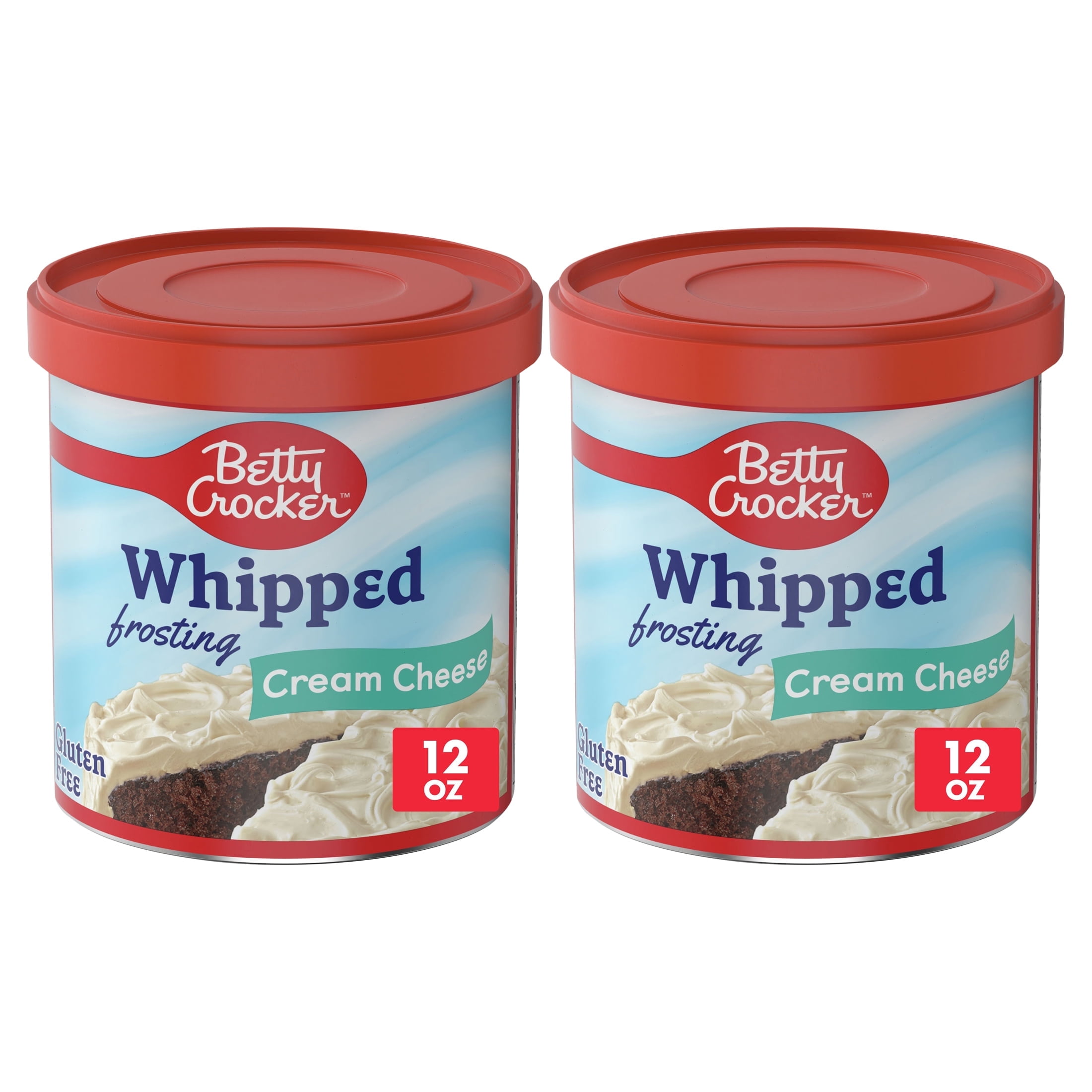 (2 pack) Betty Crocker Whipped Cream Cheese Frosting, Gluten Free, 12 oz
