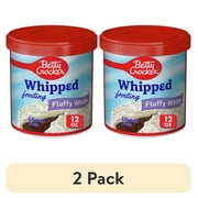 (2 pack) Betty Crocker Whipped Fluffy White Frosting, Gluten Free, 12 oz
