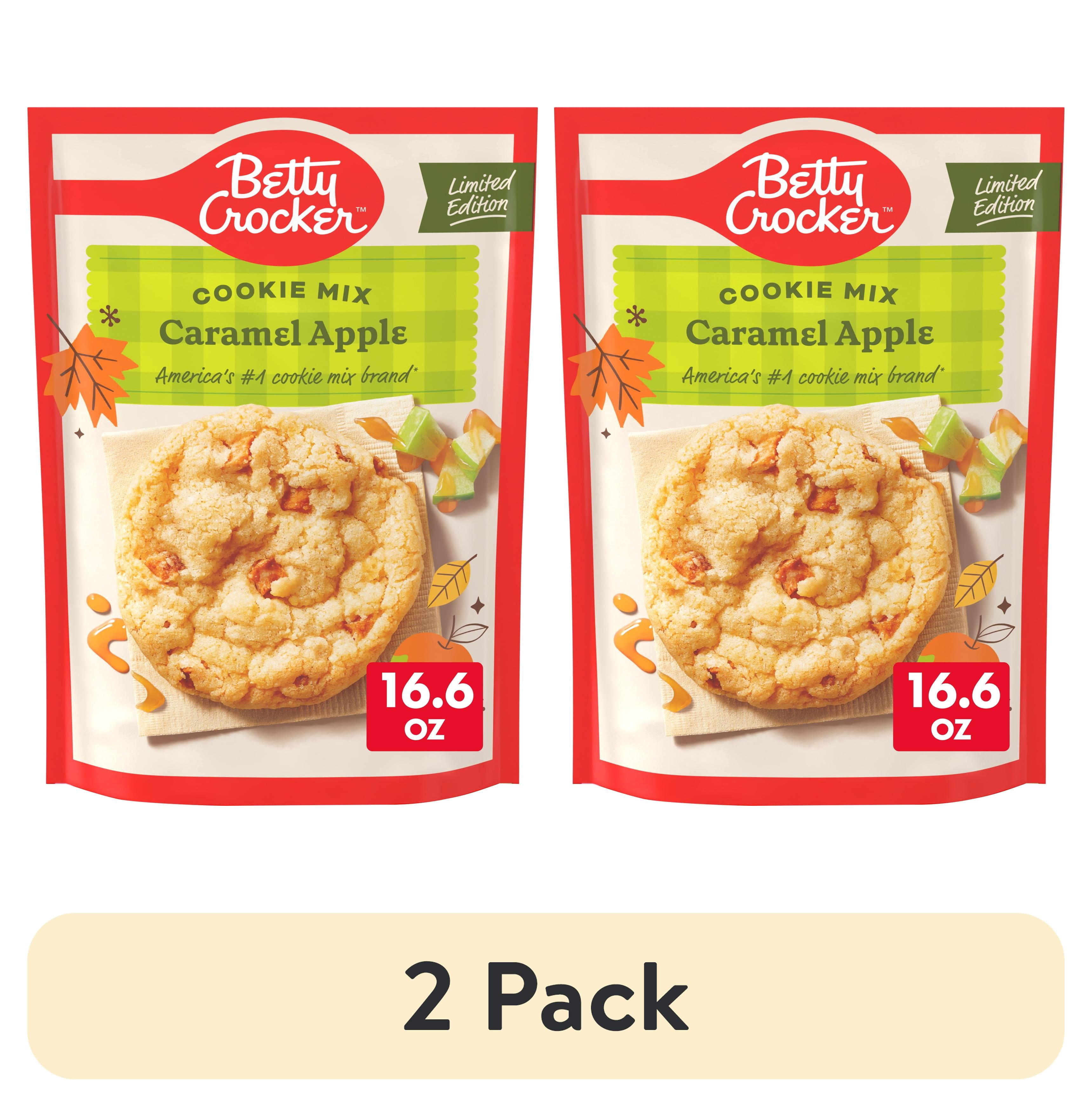 (2 pack) Betty Crocker Limited Edition Caramel Apple Cookies, Cookie Mix, 16.6 oz