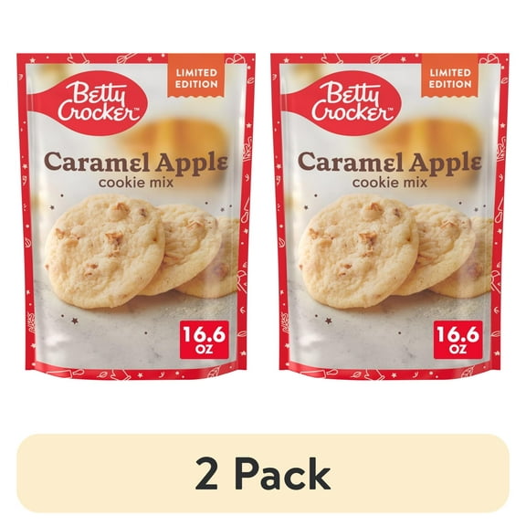 (2 pack) Betty Crocker Limited Edition Caramel Apple Cookie Mix, 16.6 oz