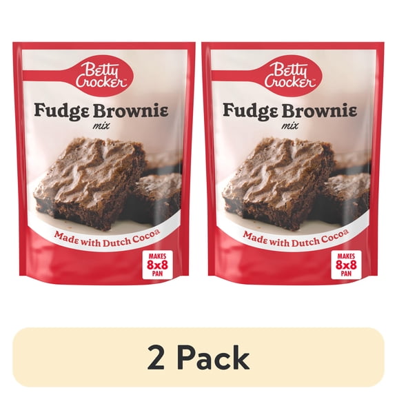 (4 Pack) Betty Crocker Fudge Brownie Mix, 10.25 oz