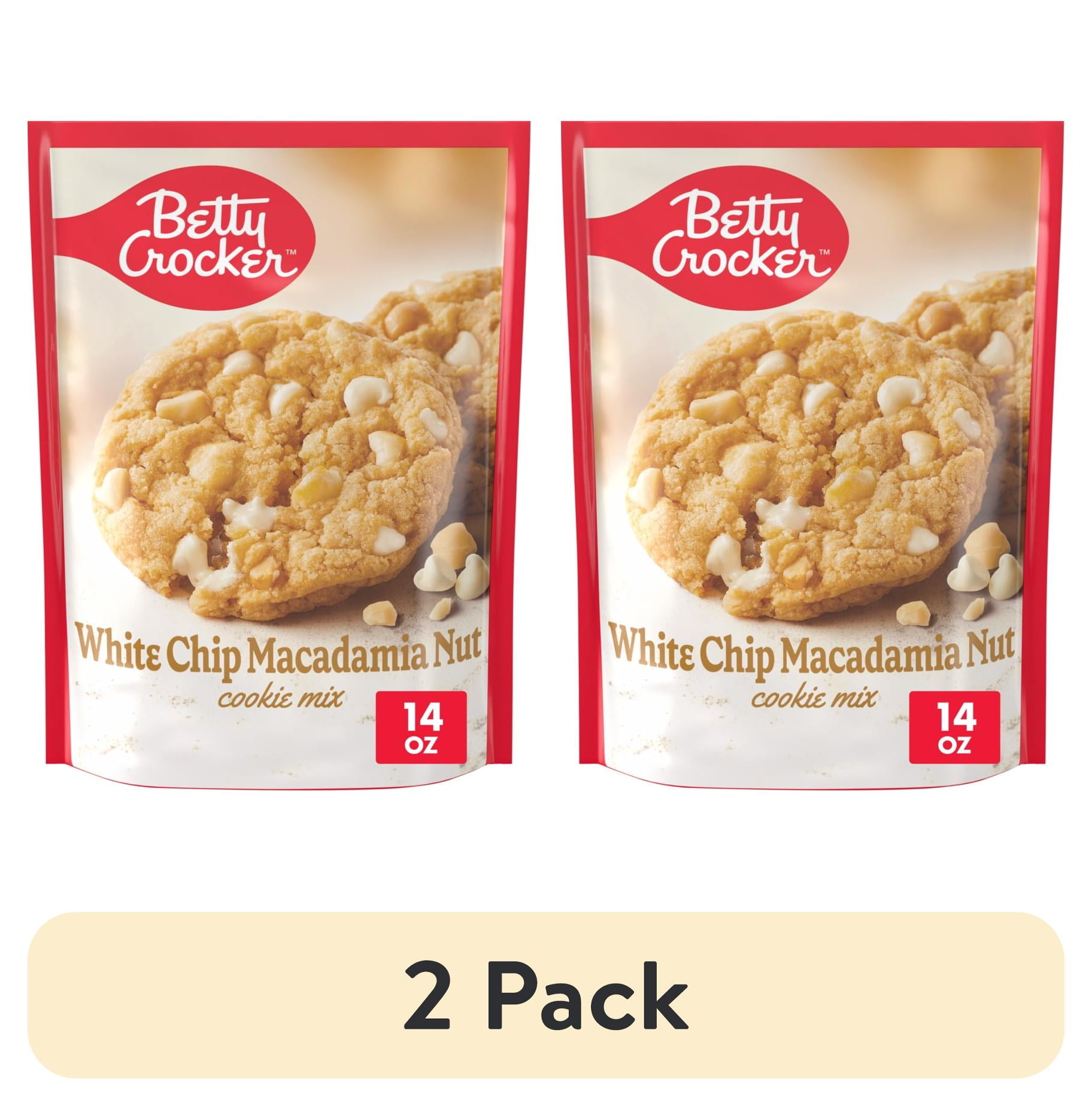 2 pack) Betty Crocker White Chip Macadamia Nut Cookies, Cookie