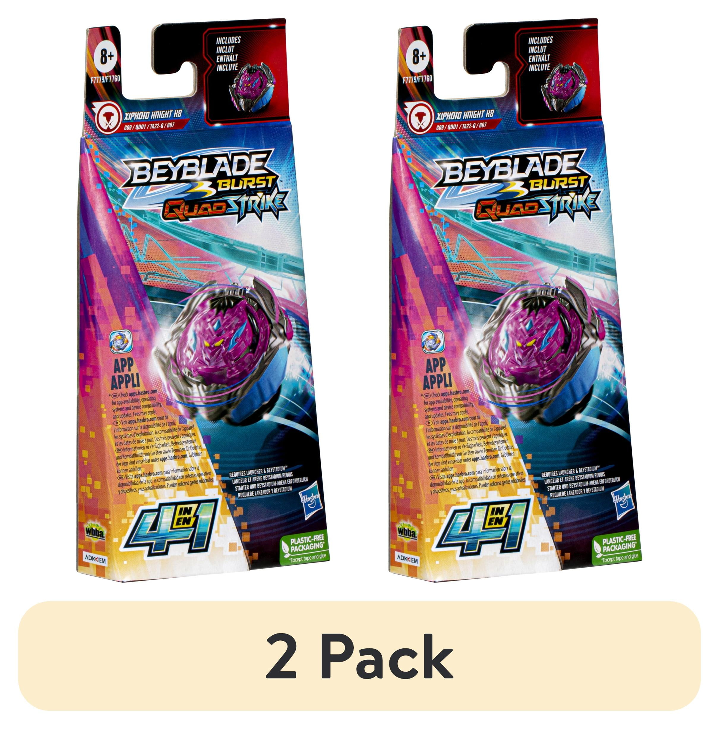 Beyblade Burst QuadStrike Xiphoid Knight K8 Spinning Top Single