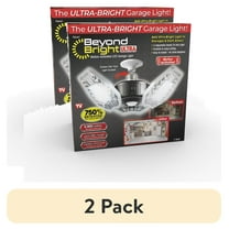 (2 pack) Beyond Bright Garage Light Ultra Bright LED, Motion Activated, Beam Angle 270º