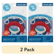 2 pack BiTE ME NOT! Plant-Based Coil Wristband Insect Repellent, Multi-Color, 4 Count