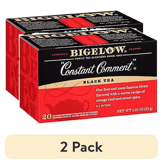 (2 pack) Bigelow Constant Comment Tea, 20-Count Boxes (Pack of 1)