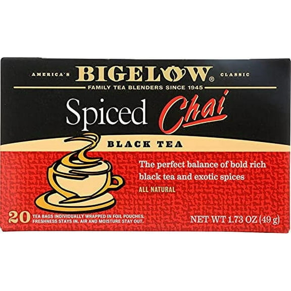 (2 pack) Bigelow, Spiced Chai Tea (Caffeinated), 20 Count