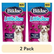 2 pack Bil-Jac Little Jacs Small Dog Chicken Liver Dog Treats, 4 oz
