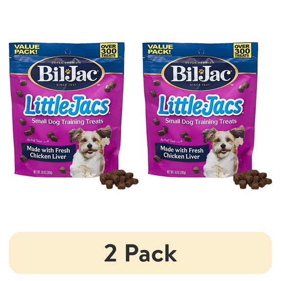 (2 pack) Bil-Jac Little Jacs Small Dog Treat - Liver - 10 Oz