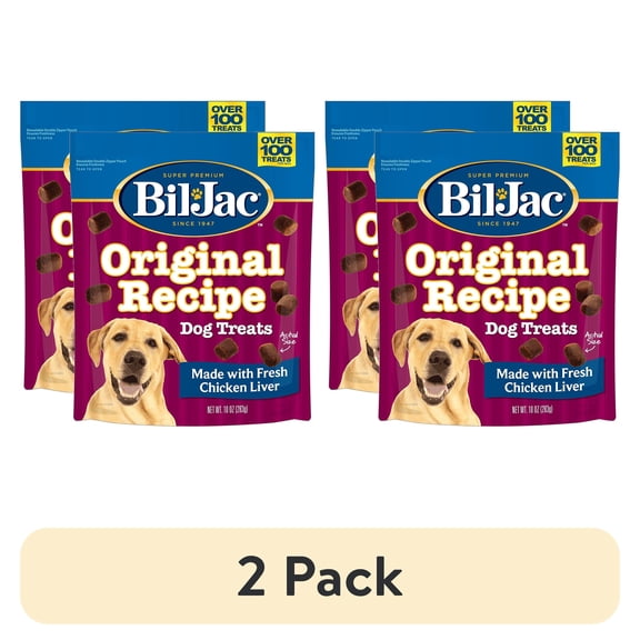 (2 pack) Bil-Jac Original Recipe Dog Liver Treats 10 oz, 2 Pack
