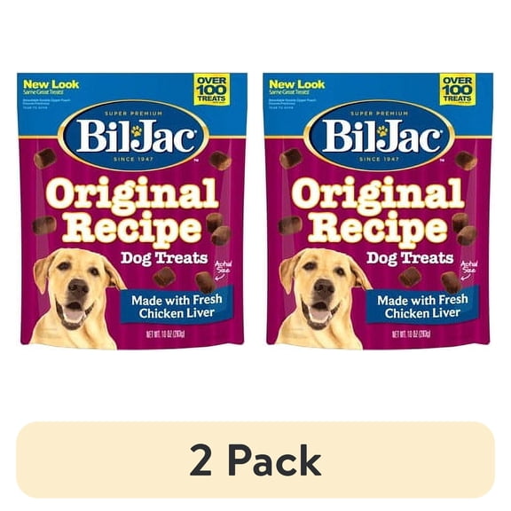 (2 pack) Bil-Jac Original Recipe Dog Liver Treats 20 oz