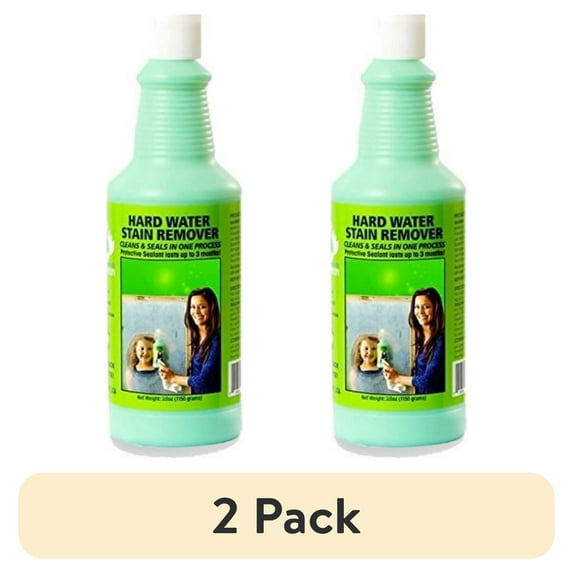 (2 pack) Bio-Clean Products, Eco Friendly Hard Water Stain Remover (20 oz large), Professional Cleaner, Granite